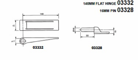 drop side hinges